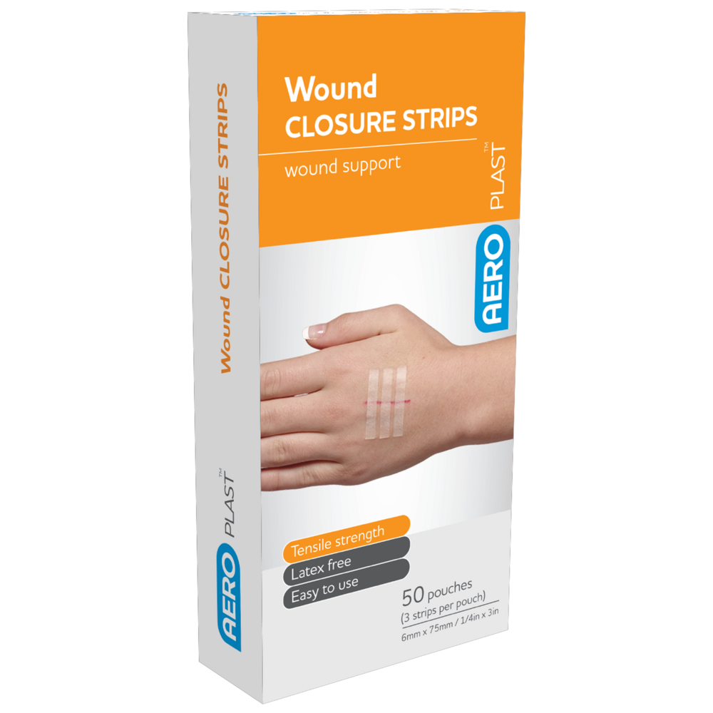 Wound Closure Strips 6 x 75mm Box/50 (3 strips/card)