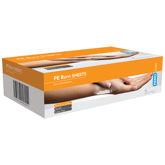 Polyethylene Burn Sheet 10 x 10cm Box/25