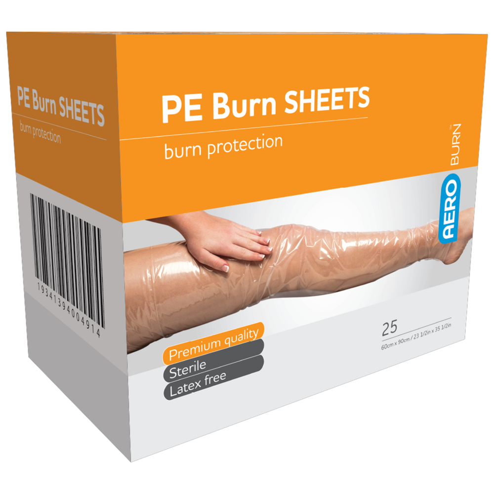 Polyethylene Burn Sheet 60 x 90cm Box/25